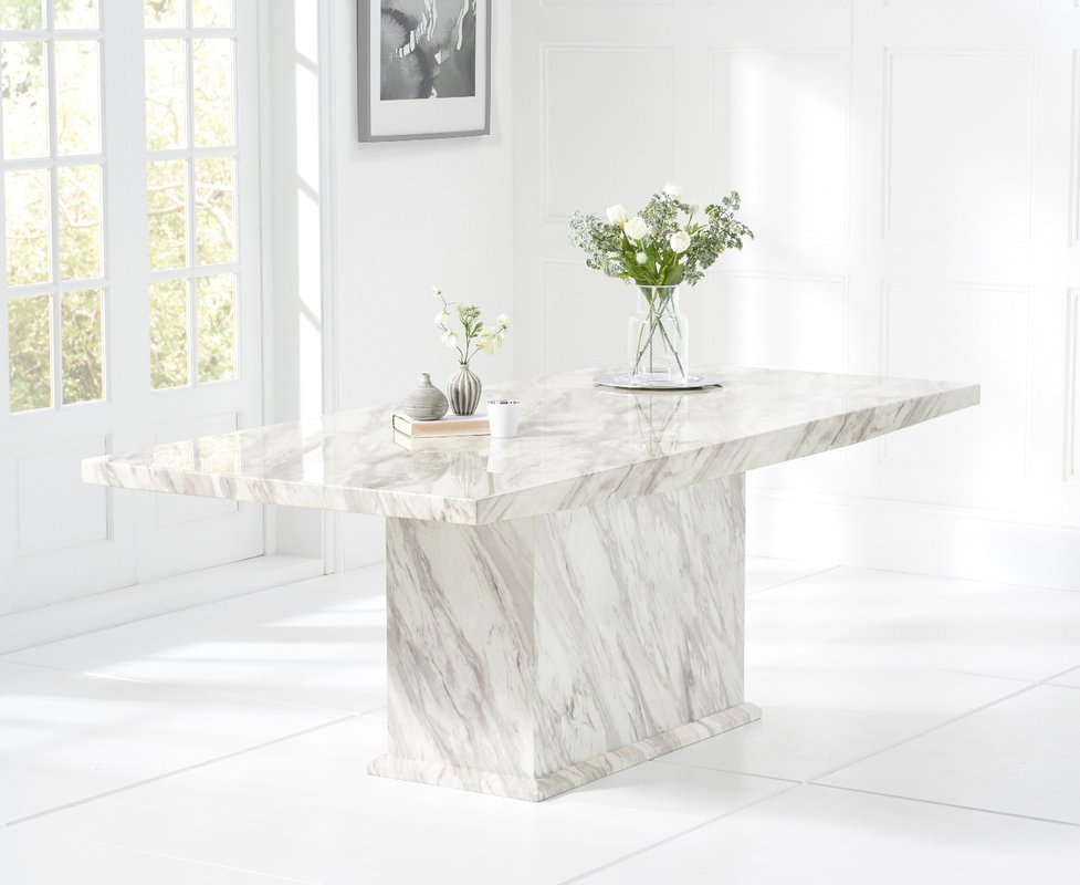 View Marino 220cm marble dining table View Marino 220cm marble dining table