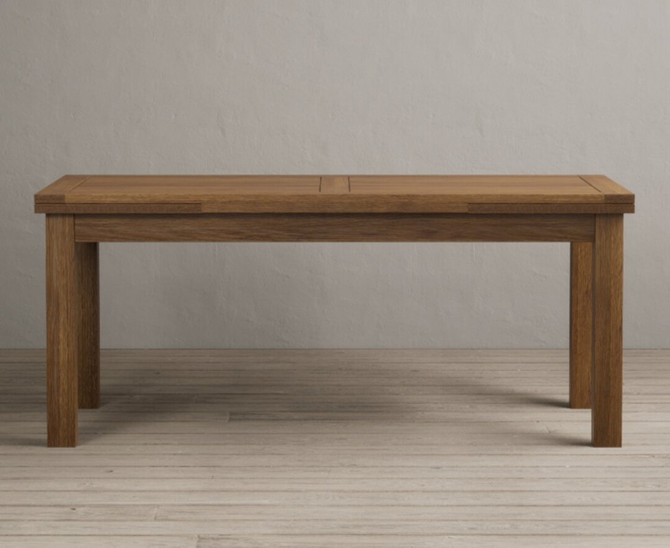 Photo of Extending buxton 180cm rustic solid oak dining table Photo of Extending buxton 180cm rustic solid oak dining table