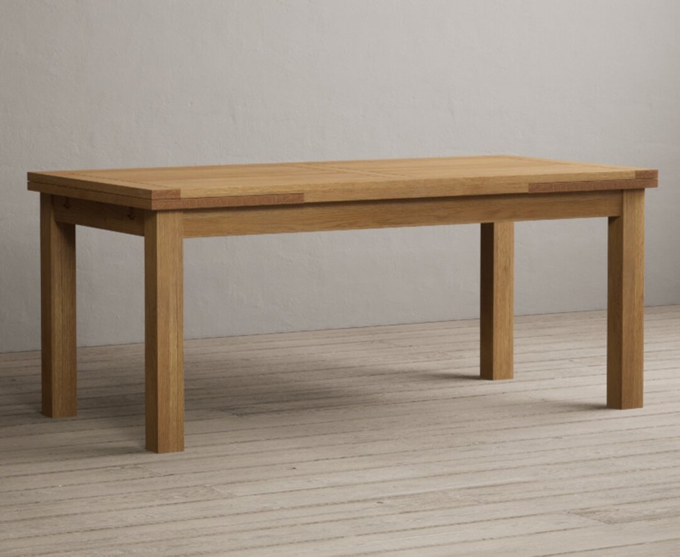 Photo of Extending buxton 180cm solid oak dining table Photo of Extending buxton 180cm solid oak dining table