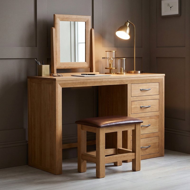 Photo 1 of Tilt 100 solid oak dressing table set Photo 1 of Tilt 100 solid oak dressing table set