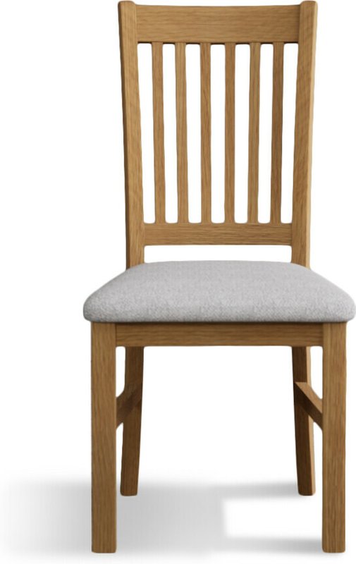 Photo 1 of Warwick light grey set of 2 fabric dining chairs Photo 1 of Warwick light grey set of 2 fabric dining chairs