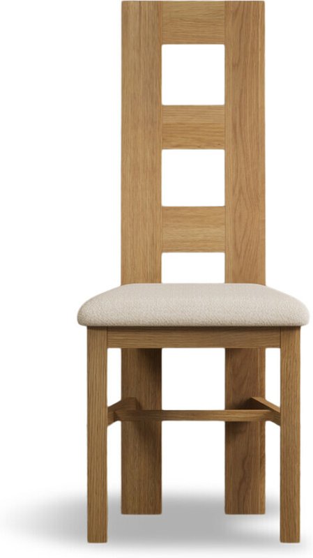Photo 1 of Natural linen set of 2 fabric dining chairs Photo 1 of Natural linen set of 2 fabric dining chairs