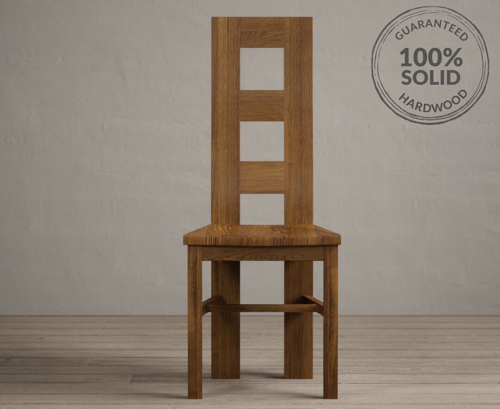 Photo 1 of Rustic solid oak rustic oak set of 2 oak dining chairs Photo 1 of Rustic solid oak rustic oak set of 2 oak dining chairs