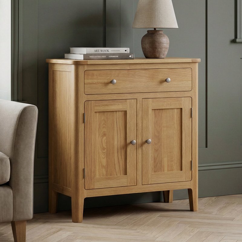 Photo 1 of Solid oak hallway console & sideboard Photo 1 of Solid oak hallway console & sideboard