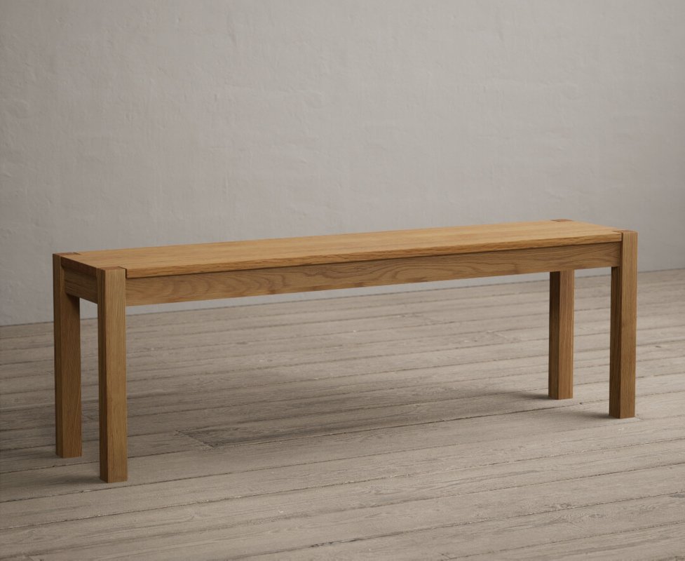 Photo of Large york solid oak bench Photo of Large york solid oak bench