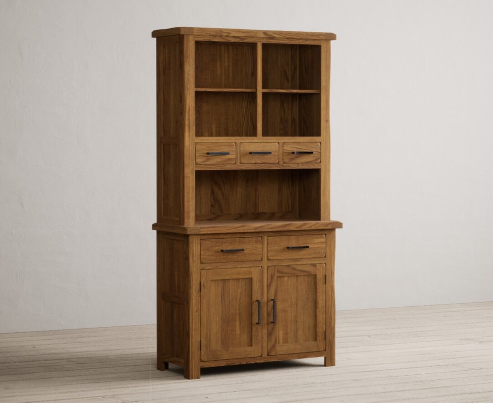 Photo of Harrogate rustic solid oak small dresser Photo of Harrogate rustic solid oak small dresser