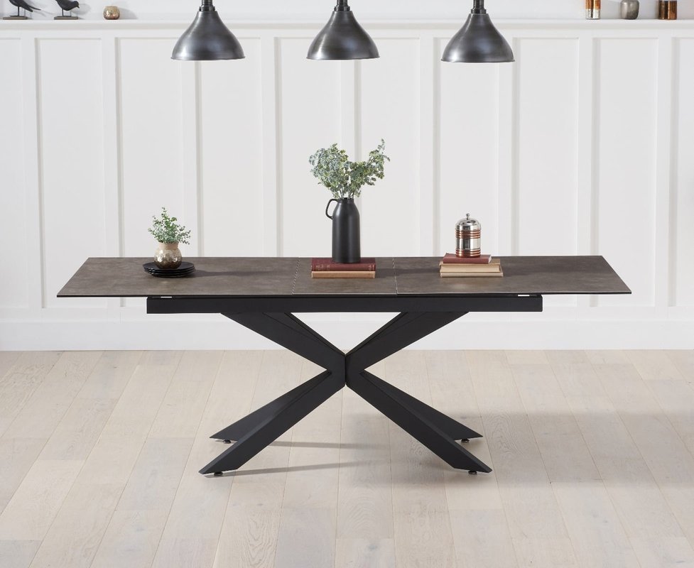Photo of Extending boston 180cm mink ceramic dining table Photo of Extending boston 180cm mink ceramic dining table