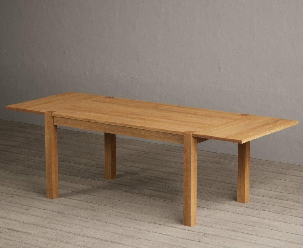 Photo of Extending thetford 150cm solid oak dining table Photo of Extending thetford 150cm solid oak dining table