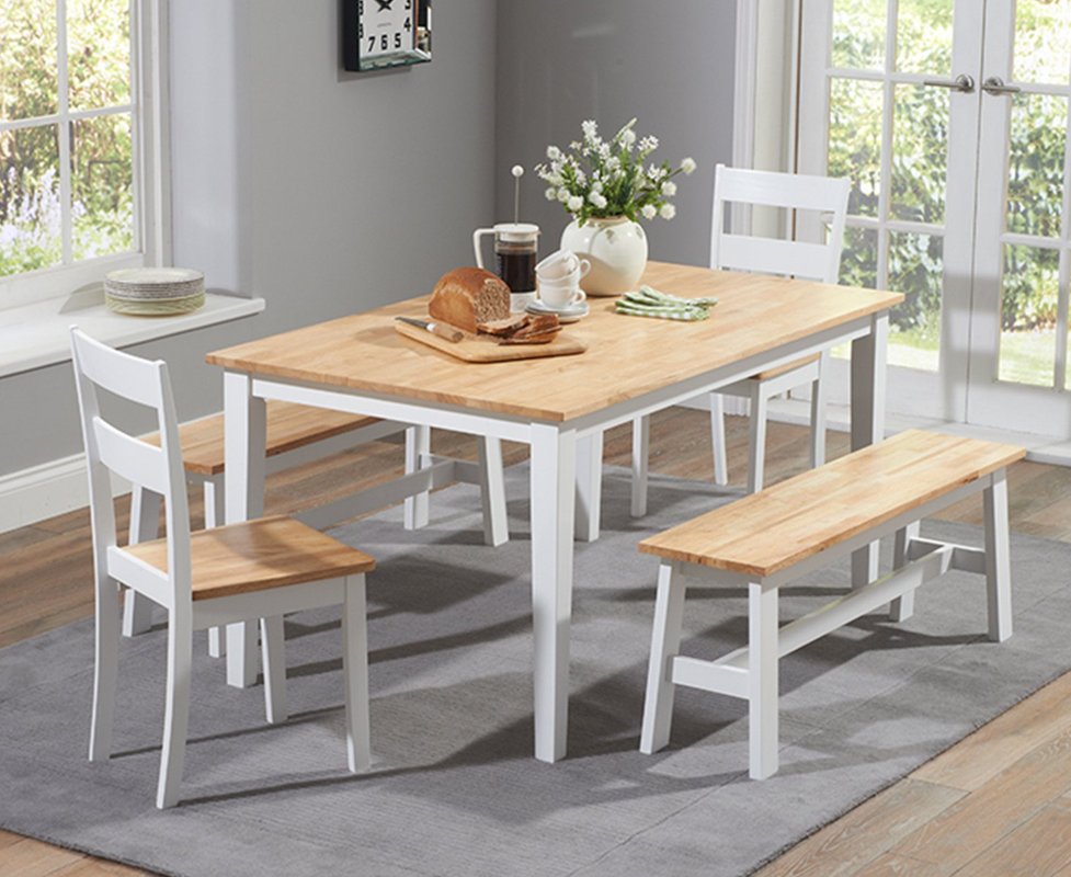 Kitchen Table With 2 Chairs And Bench - Union Rustic Wamsutter Corner