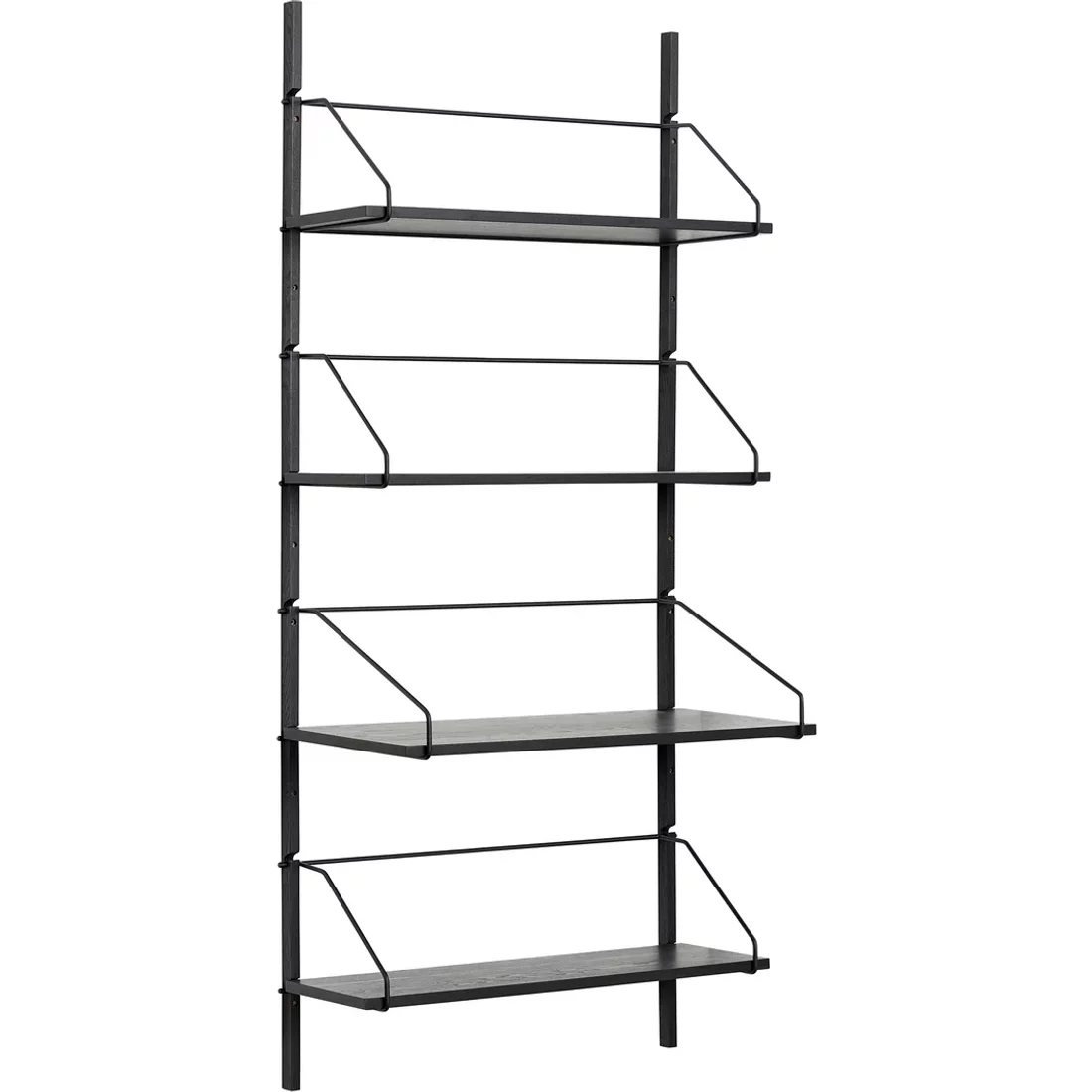 Hübsch Interior - Norm Wandregal mit 4 Böden, H 181 cm, schwarz Hübsch Interior Norm Wandregal mit 4 Böden