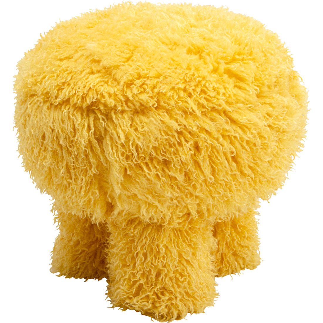 Hocker Plushy Gelb KARE Hocker Plushy Gelb