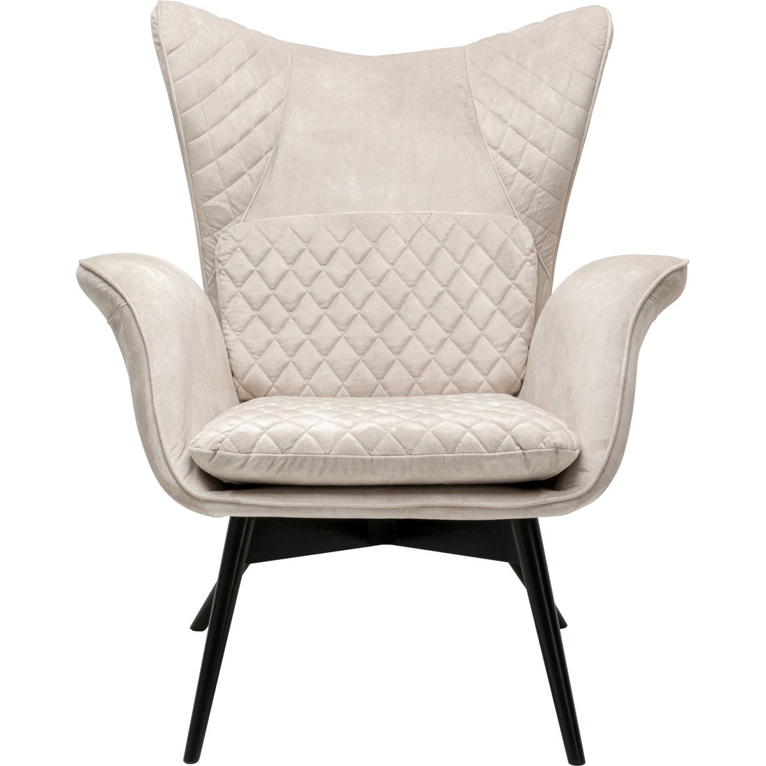 KARE Sessel Tudor Velvet Creme