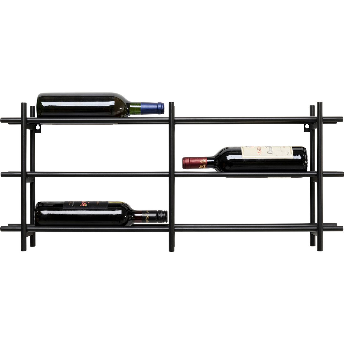 Weinregal Cape Town Schwarz 80x34cm KARE Weinregal Cape Town Schwarz