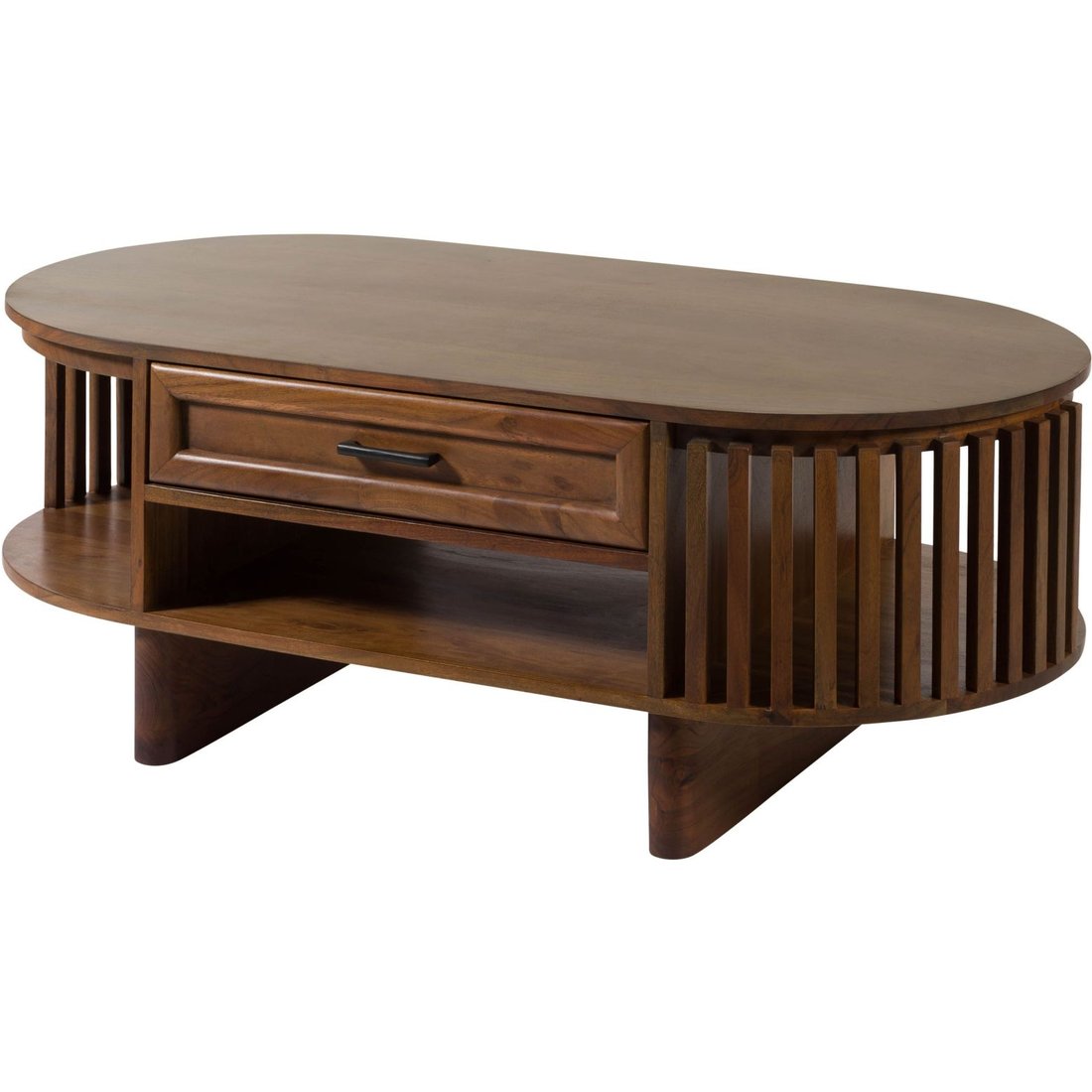 Couchtisch Akazie 120x60x45 natur lackiert MADRID #95 Massivmöbel24 Couchtisch Akazie natur lackiert MADRID