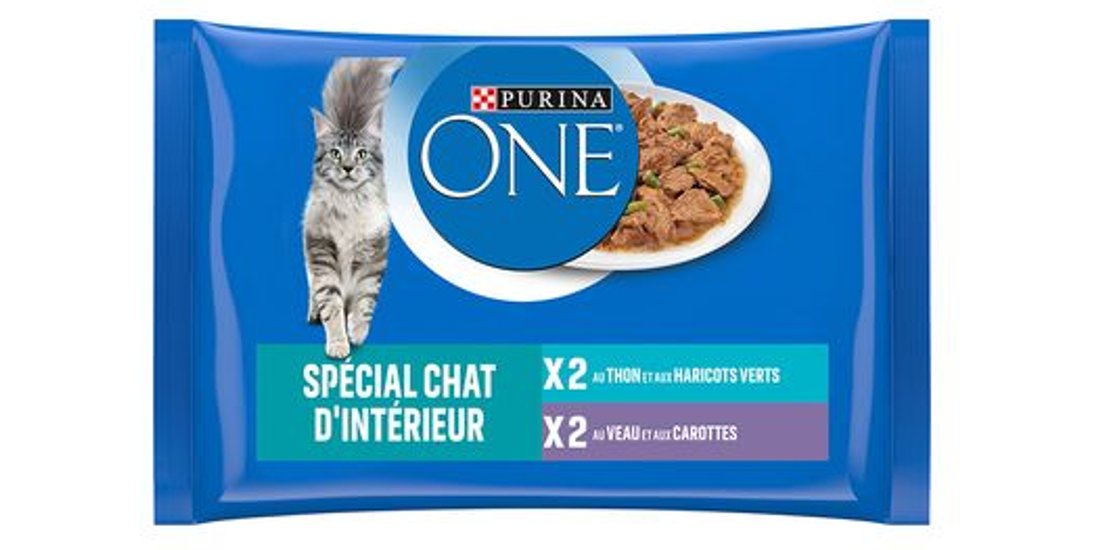 PURINA ONE 8 x 85 g – Indoor Tonno e Vitello