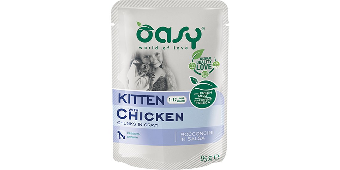 Oasy Kitten Bocconcini in Salsa con Pollo Buste…