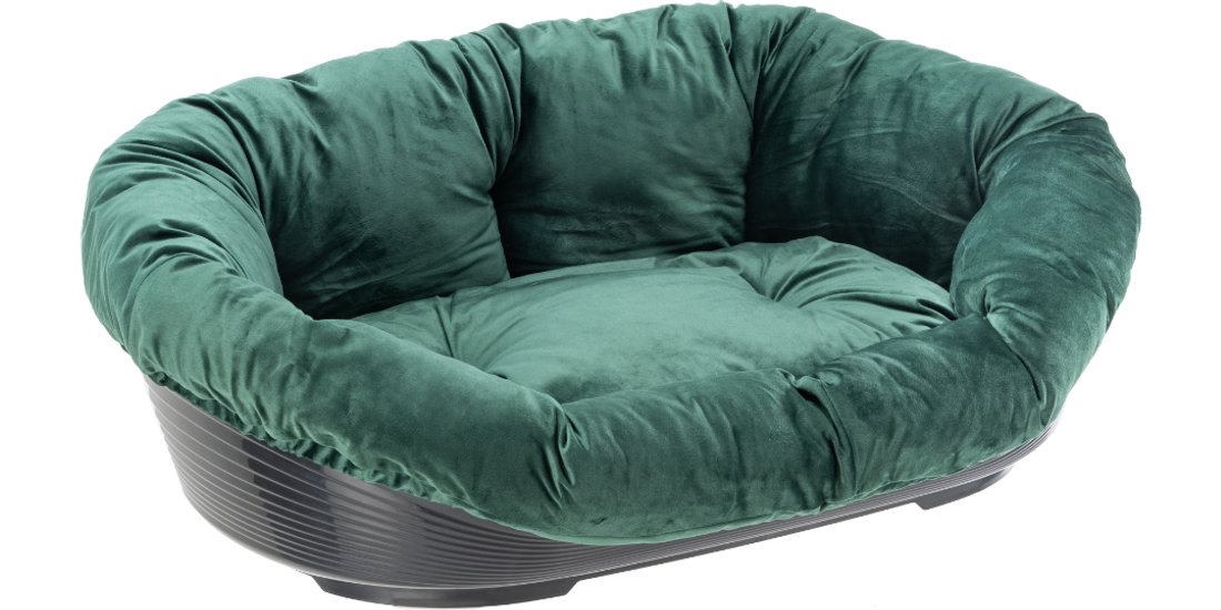 Ferplast Cesta-sofà Siesta Deluxe nera con rivestimento…