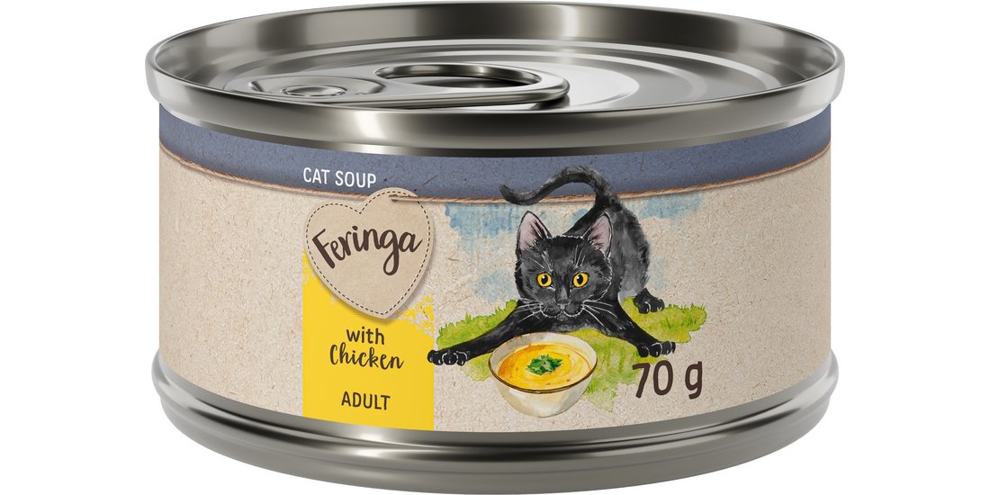 Feringa Cat Soup 24 x 70 g Alimento complementare…