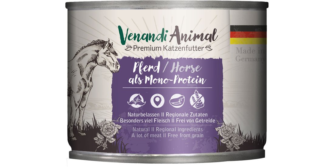 Venandi Animal Monoprotein 24 x 200 g umido gatto…