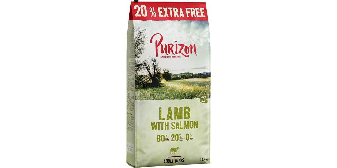 12 kg + 24 kg gratis! Purizon Adult Single Meat…