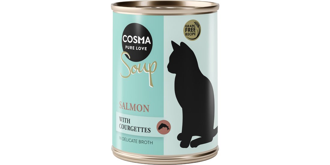 Cosma Soup 12 x 100 g umido gatto – Salmone con…