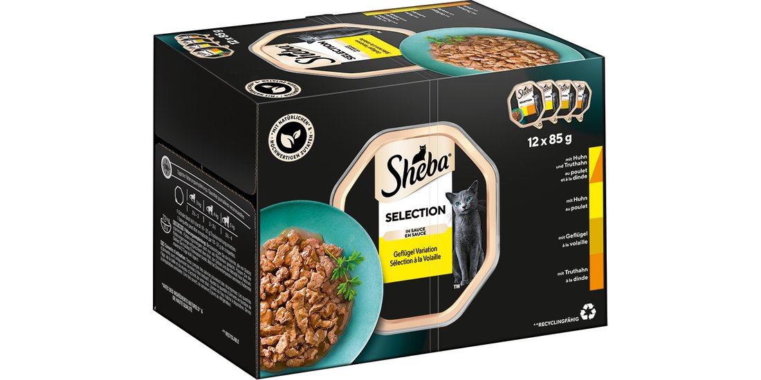 Sheba Vaschette 24 x 85 g Umido per gatto – Selezione…
