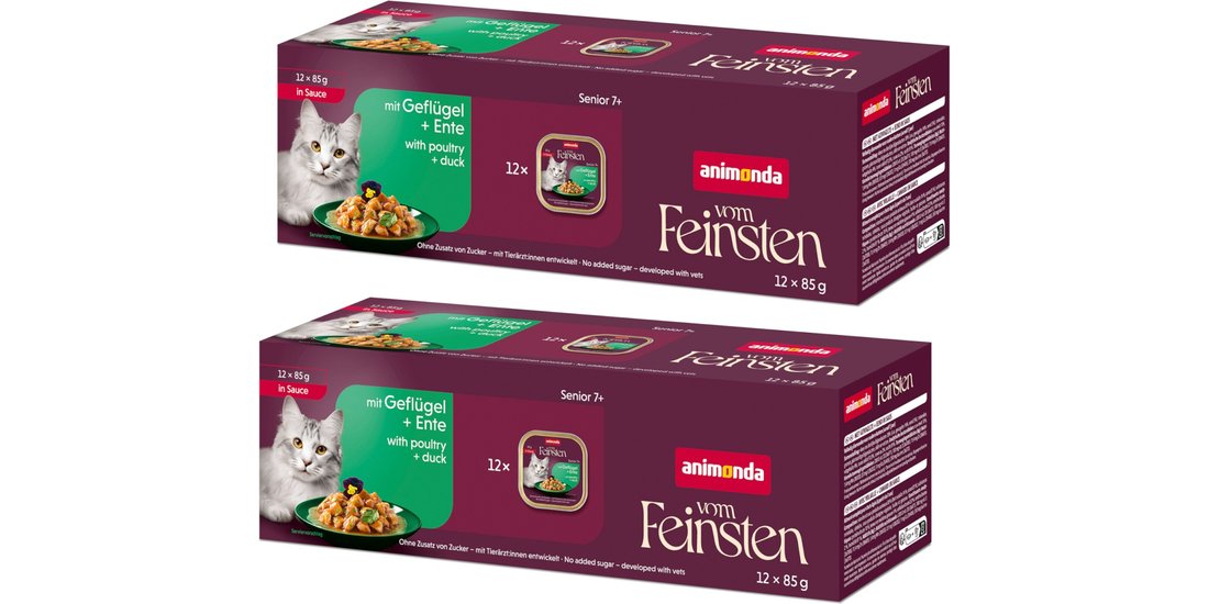 1 + 1 gratis! 2 x (12 x 85 g) Cibo umido per …