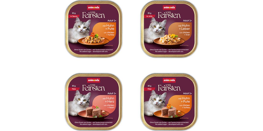 animonda vom Feinsten Adult 32 x 85 g – Mix Pollame…