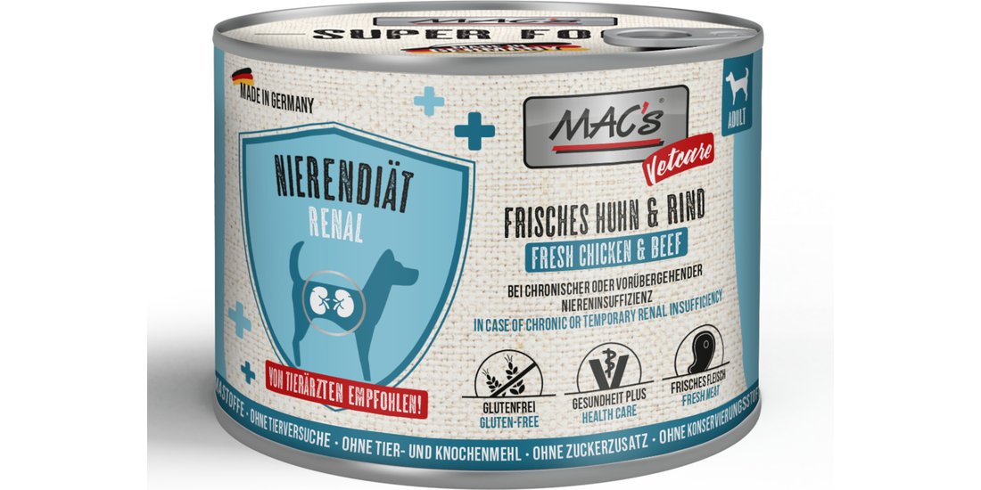 MAC’s Dog Vetcare Renal 24 x 200 g – Pollo & …