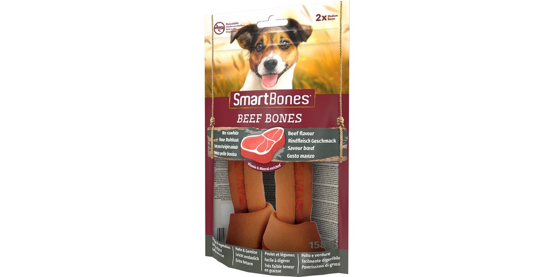 SmartBones Ossa al Manzo Medium Snack per cani…