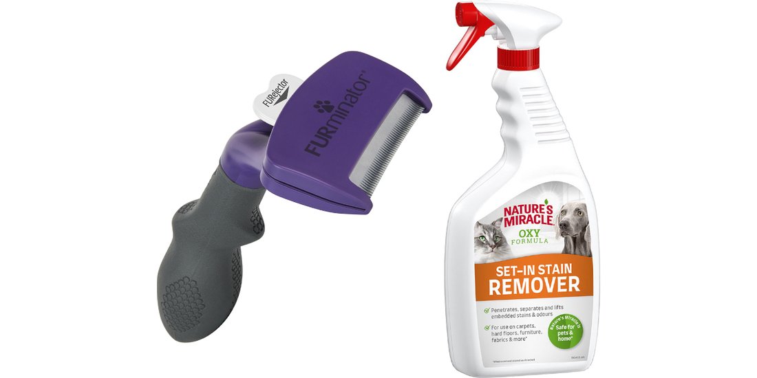 deShedding FURminator per gatti + Nature’s Miracle…