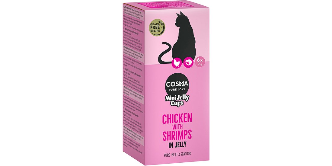 Cosma Mini Jelly Cups 24 x 25 g Snack per gatto…