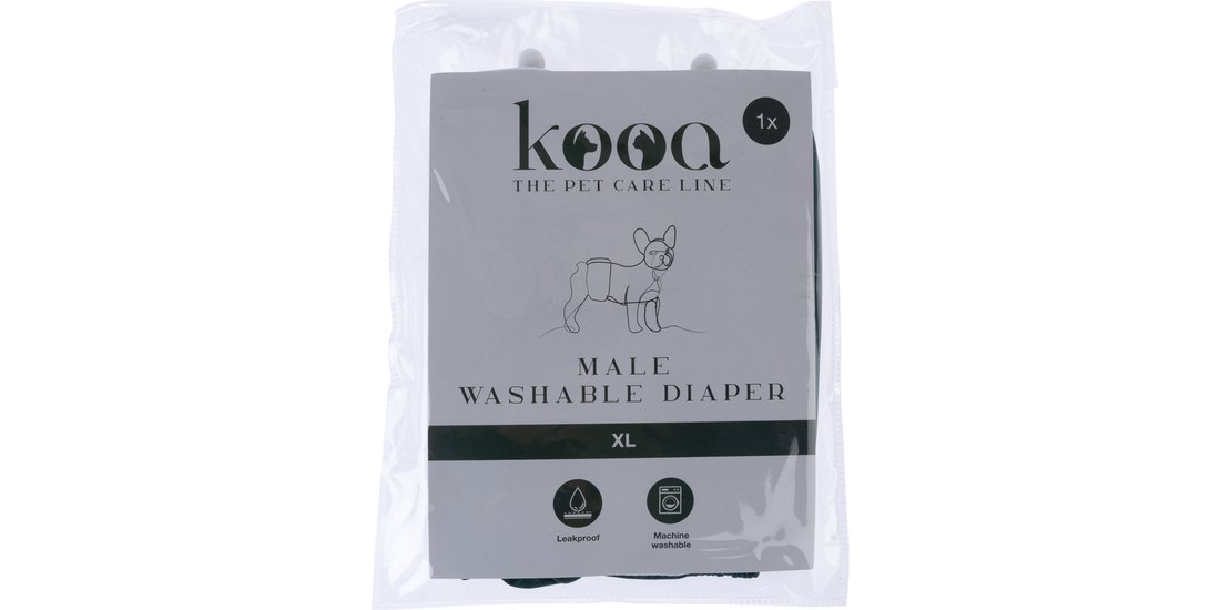 kooa Pannolino lavabile per cani maschio – Taglia…