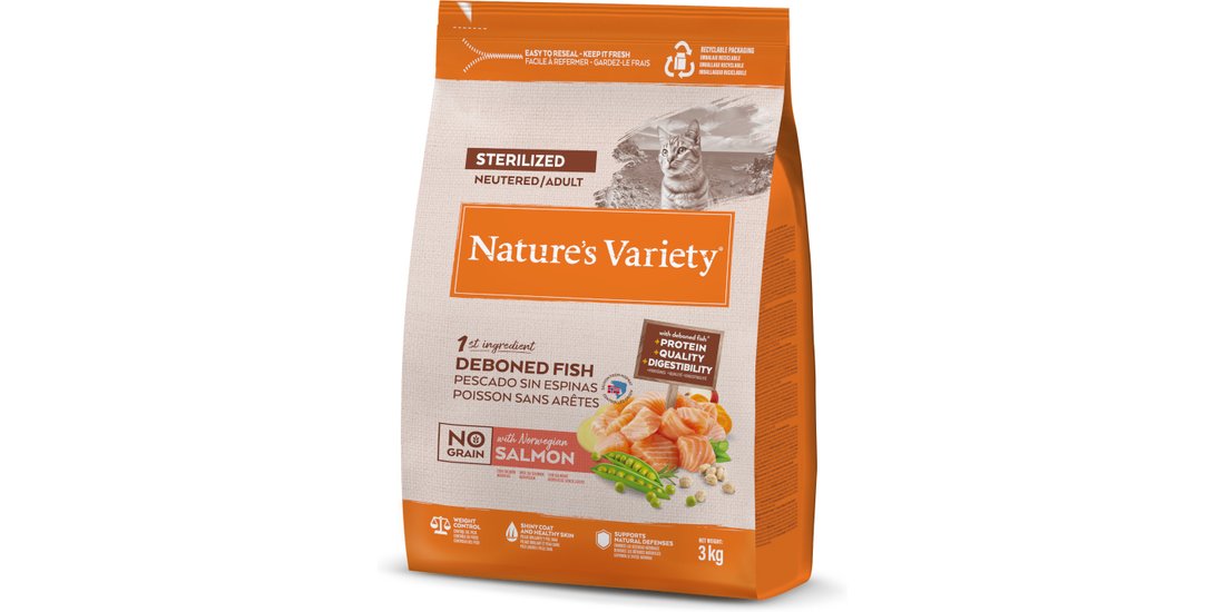 Nature’s Variety No Grain Sterilized Adult Salmone…