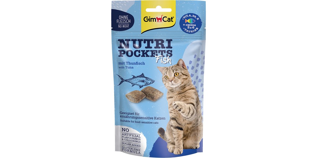 GimCat Nutri Pockets Pesce Snack per gatto – …