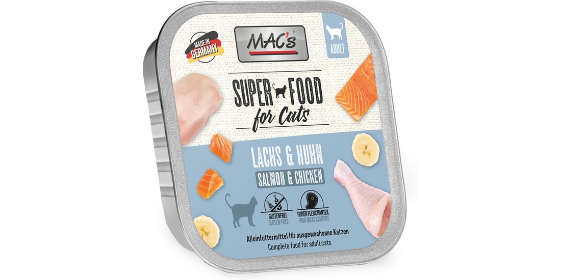 MAC’s Cat in vaschetta 32 x 100 g Alimento umido…