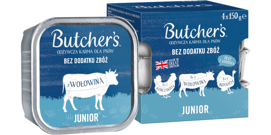 Butcher’s Original 24 x 150 g – Mix Junior: Pollo…