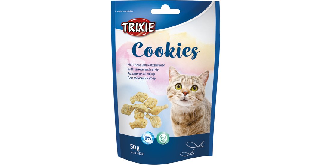 Trixie Cookies con Salmone & Catnip – Set %: …