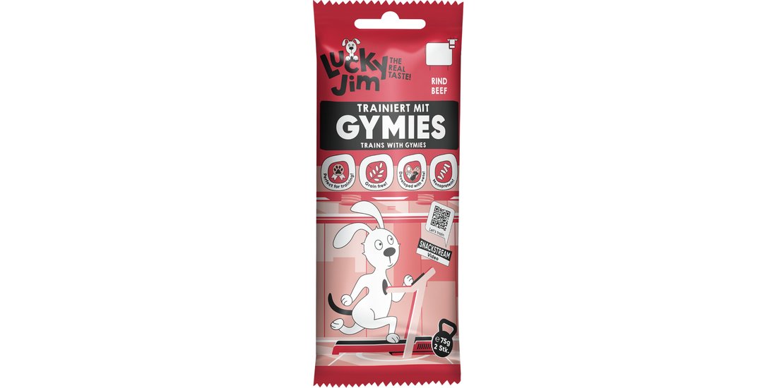 Lucky Jim Gymies 75 g – Manzo