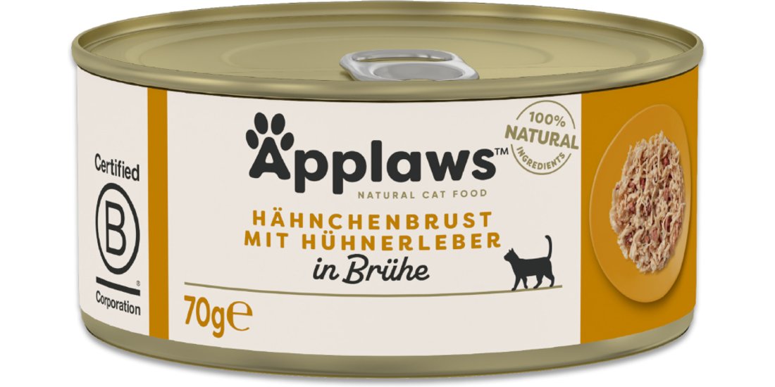 Applaws in Brodo 6 x 70 g – Petto di Pollo con…