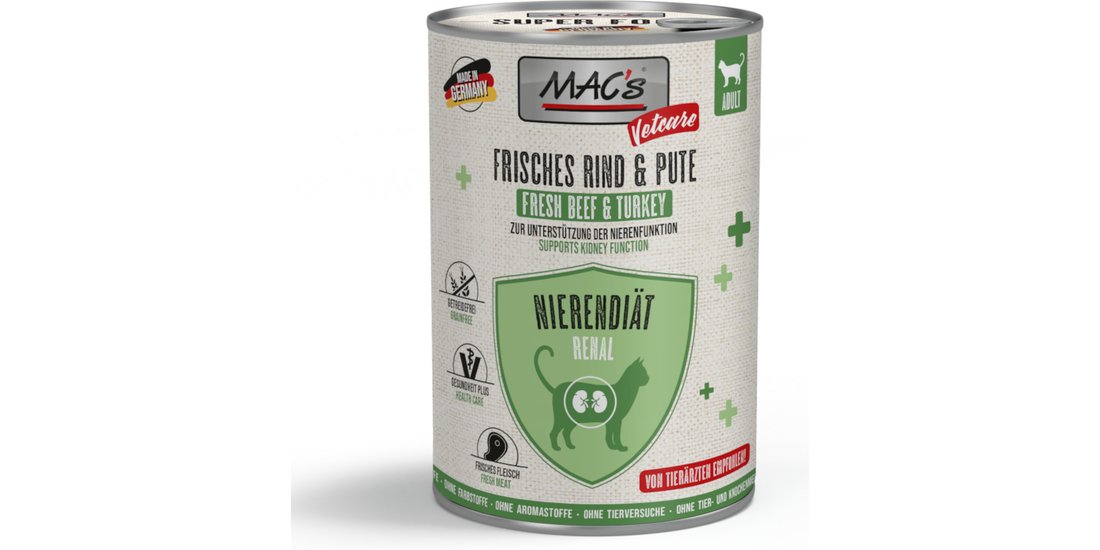 MAC’s CAT Vetcare Renal 24 x 400 g – Manzo & …