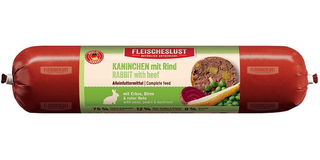 Fleischeslust Classic 6 x 800 g – Coniglio con…