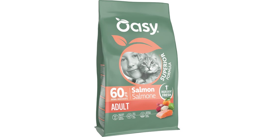 Oasy Dry Cat Superior Adult Salmone – 6 kg