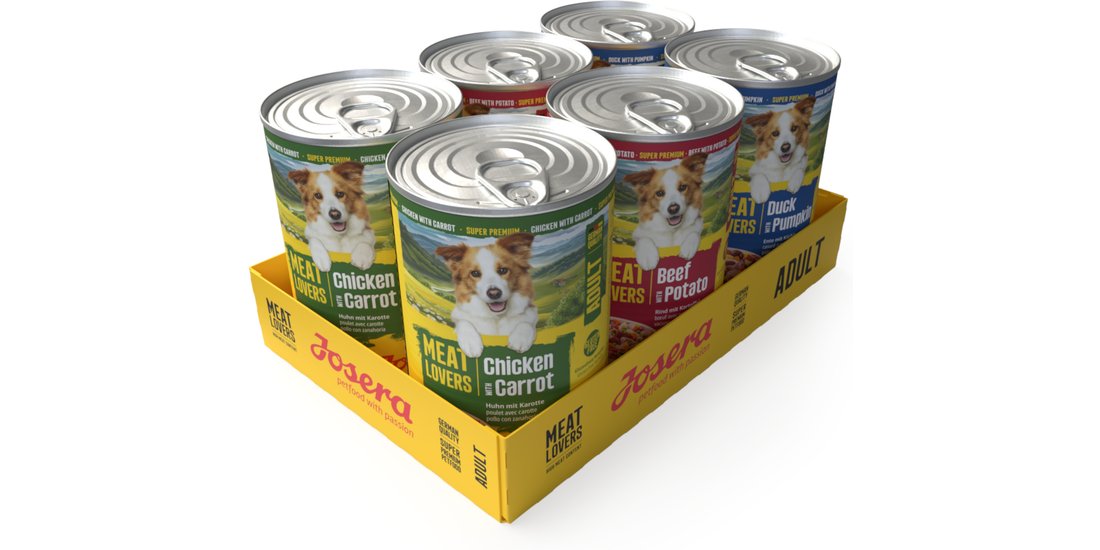 Josera Meatlovers Menù 6 x 400 g – Mix: 2x Anatra…