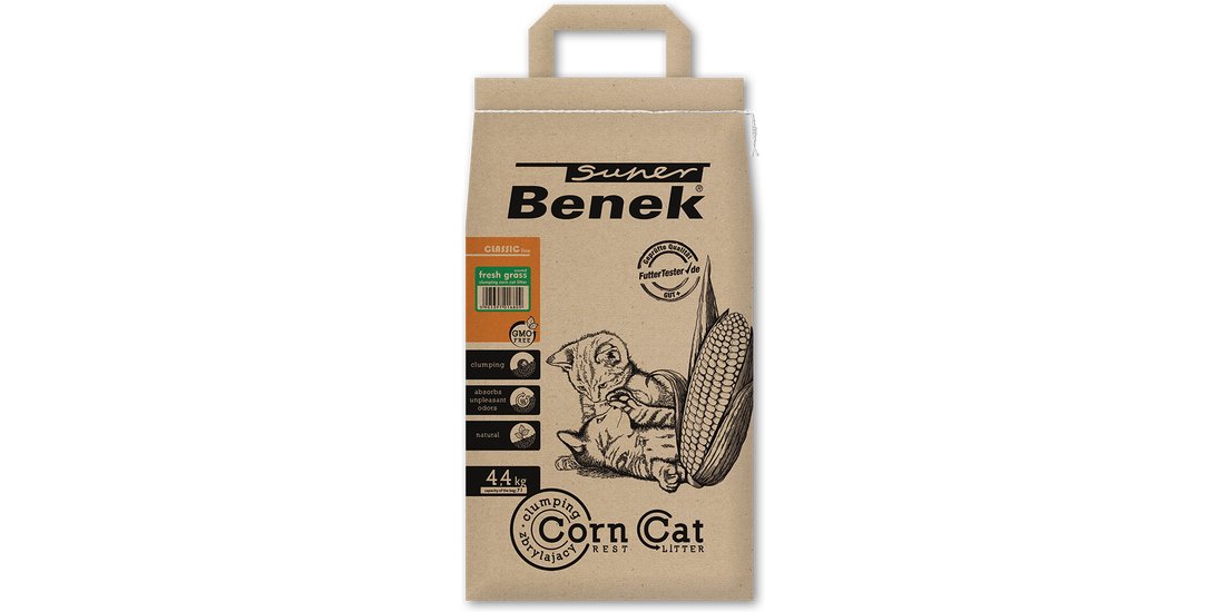 Lettiera Super Benek Corn Cat Erba fresca – Set…