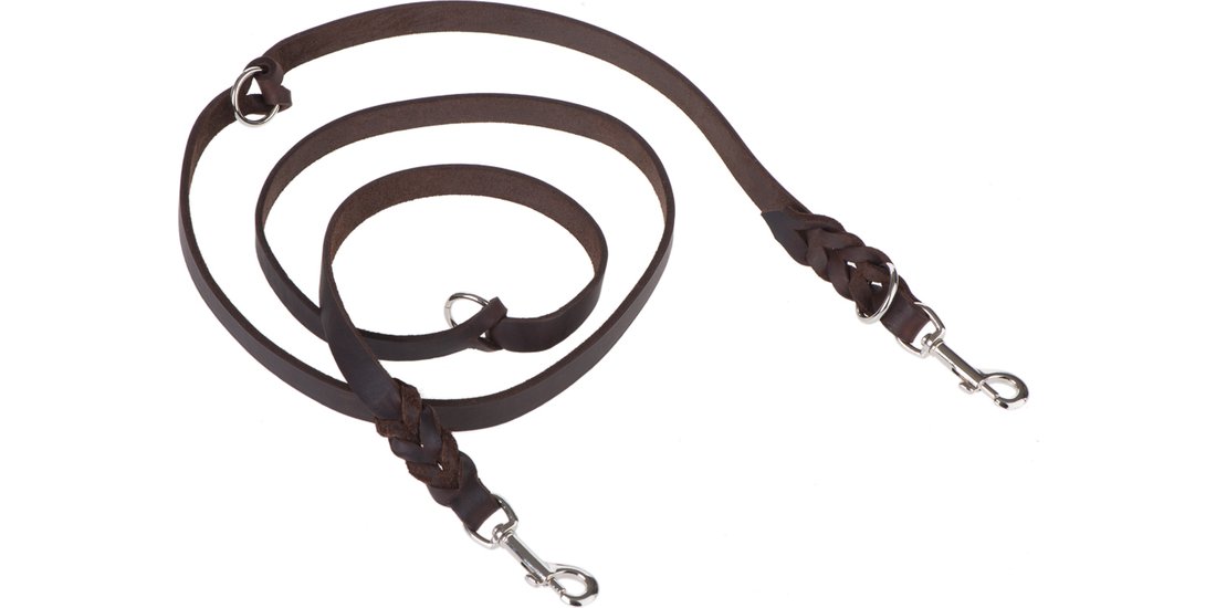 Guinzaglio doppio Heim Treccia Brown – L 220 …