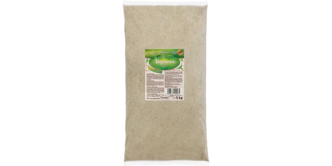 Fidelio Sabbia fine per uccelli – 5 kg busta