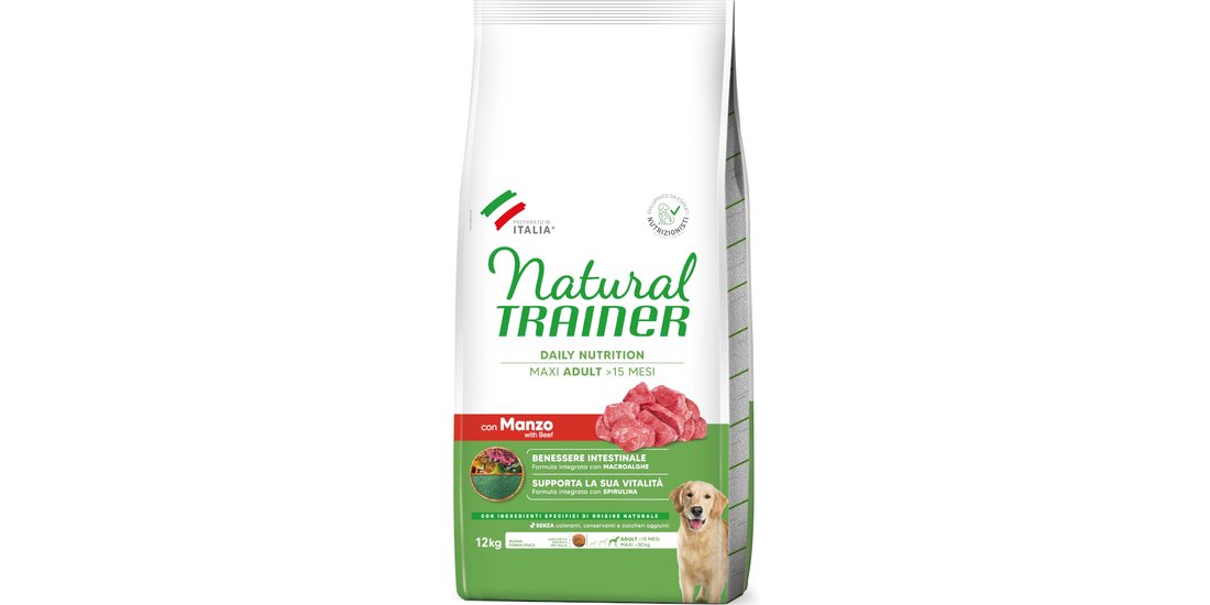 Natural Trainer Adult Maxi con Manzo – 12 kg