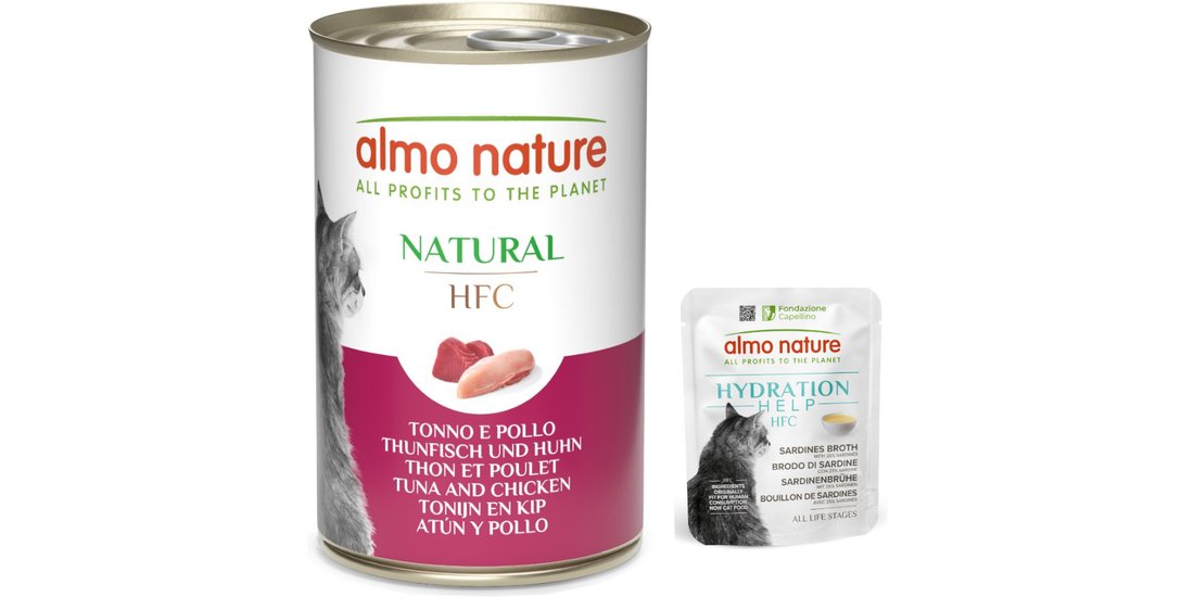 12 x 140 g Almo Nature HFC Natural + 6 x 50 g…