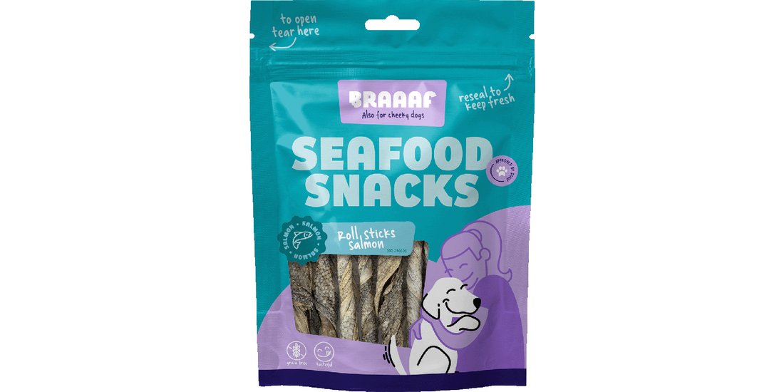 Braaaf Roll Stick Salmone Snack per cane – 12…